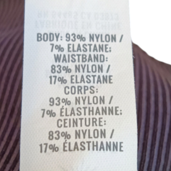 Offline by Aerie Black Ribbed Leggings full length Size M 5298 - Picture 5 of 6